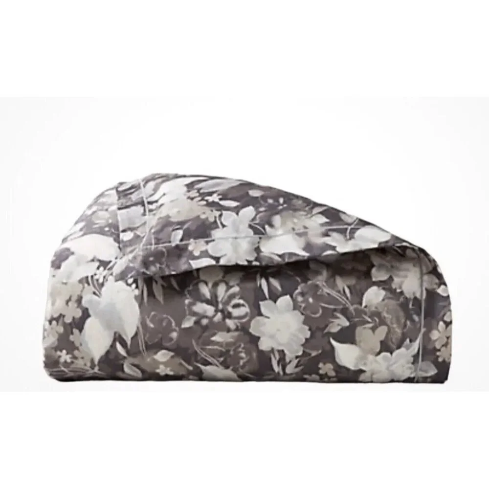 Ralph Lauren Avery Duvet Cover Full /Queen Gray Chrysanthemum Floral NEW